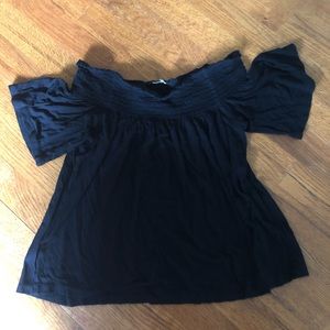 H&M Off-The-Shoulder Black Top